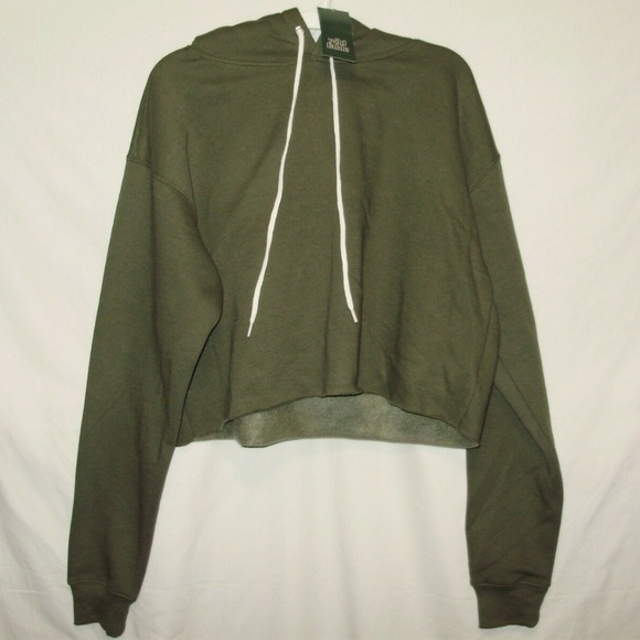 Wild Fable Tops - Wild Fable Womens Hoodie Size L Cropped Green New